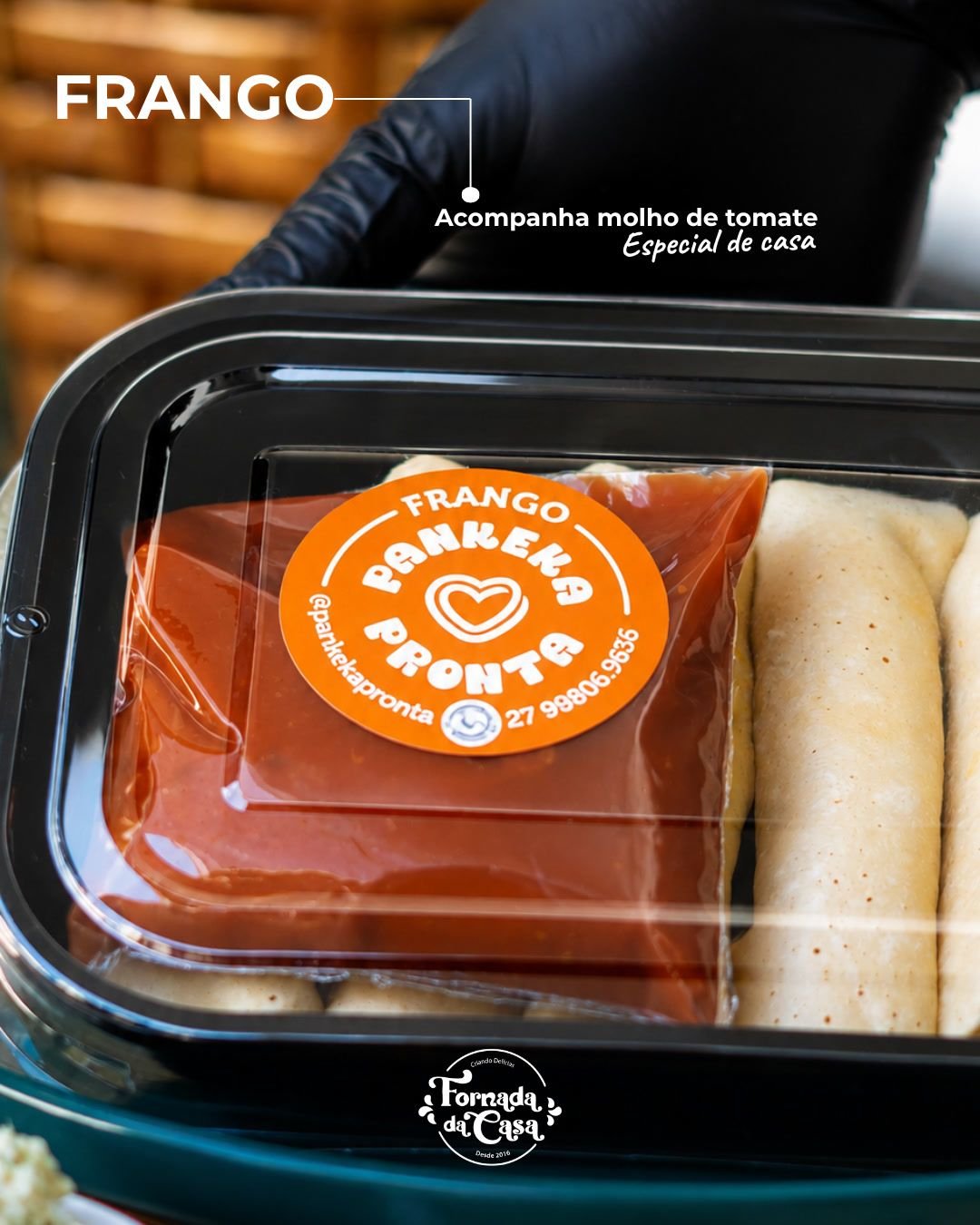 Panqueca Proteica de Frango (5 unidades) - Pankeka Pronta